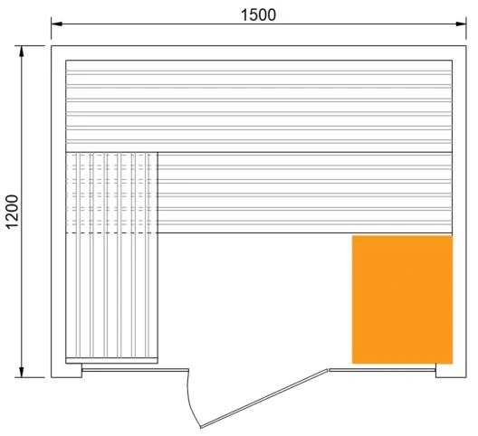 China Supplier Home Use Luxury Steam Sauna with Glass Door